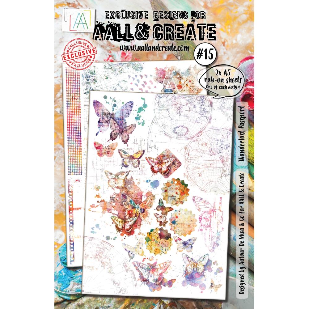 Aall & Create, Wanderlust Passport Rub-ons