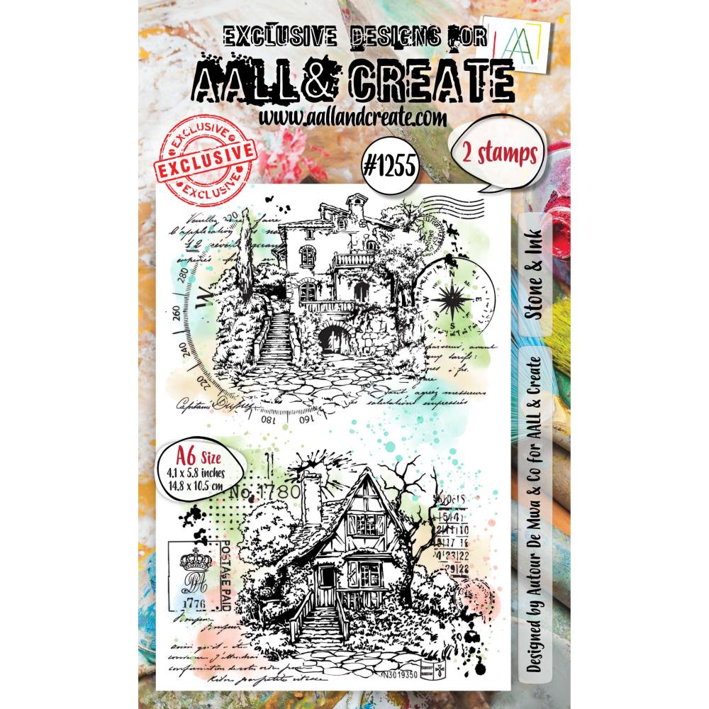 Aall & Create, Stone & Ink Clear Stamps