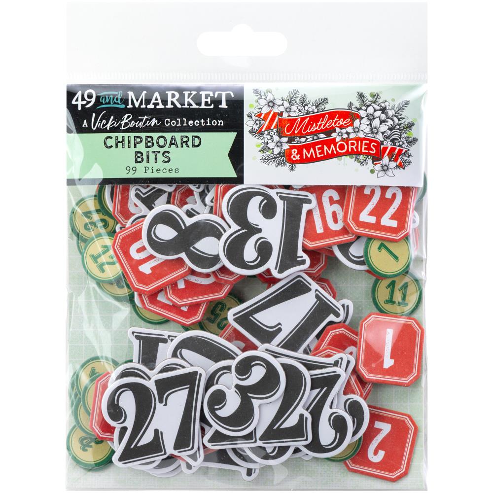 49th and Market, Mistletoe & Memories, Chipboard Bits