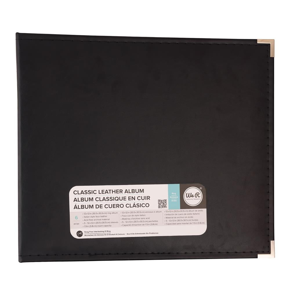 American Crafts, We R Memory Keepers, 12x12 Ring Binder, Black