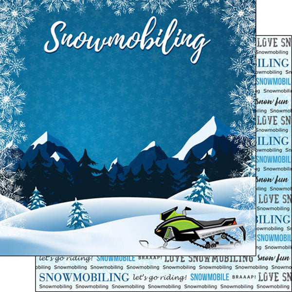 Scrapbook Customs, Snowmobiling Winter Adventure
