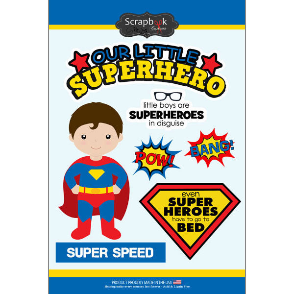 Scrapbook Customs, Super Kid Sticker