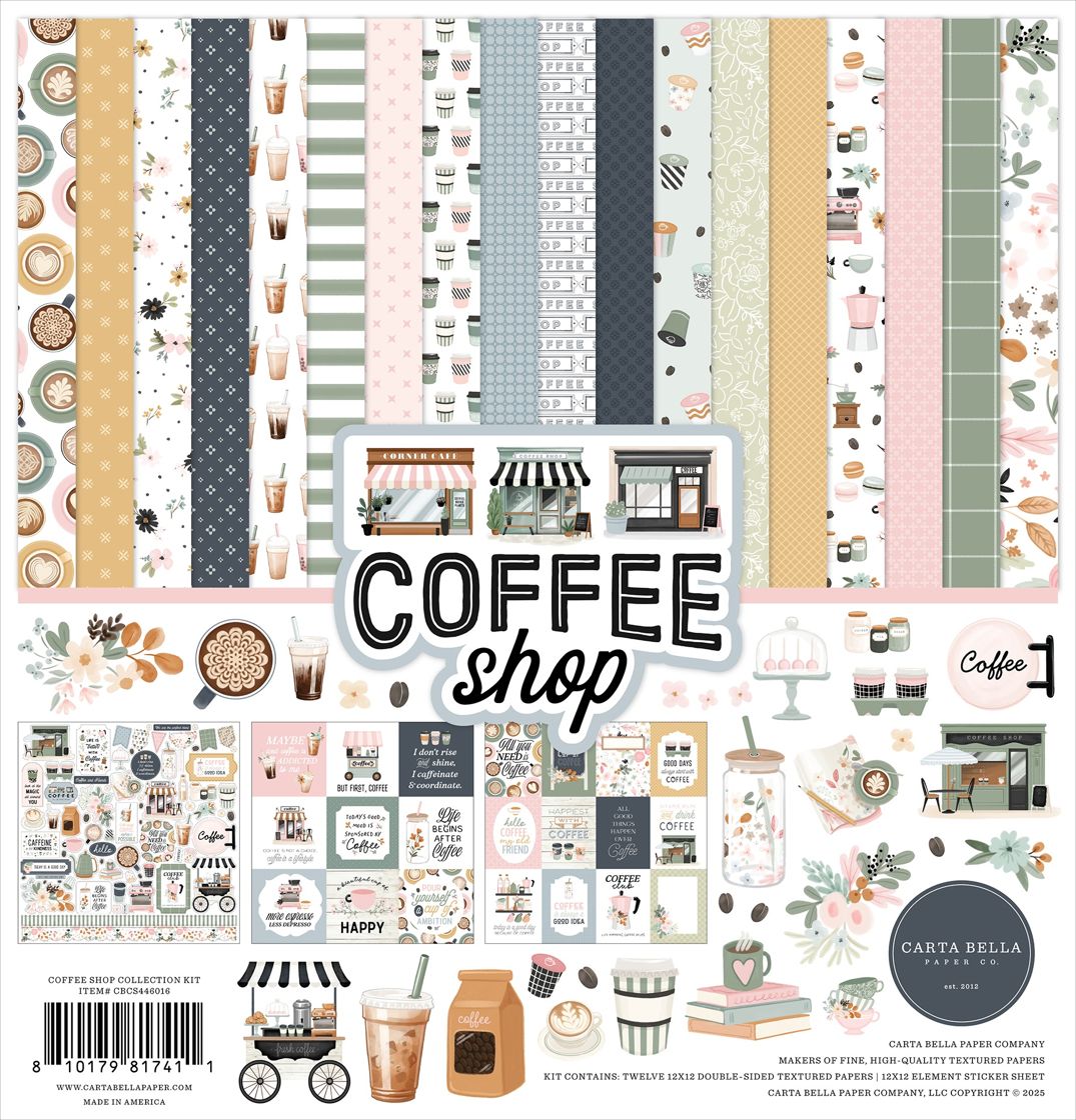 Echo Park, Carta Bella, 12X12 Collection Kit, Coffee Shop