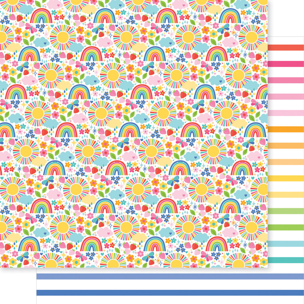 Bella Blvd, 12X12 Patterned Paper, Walking on Sunshine - Sunshine Party