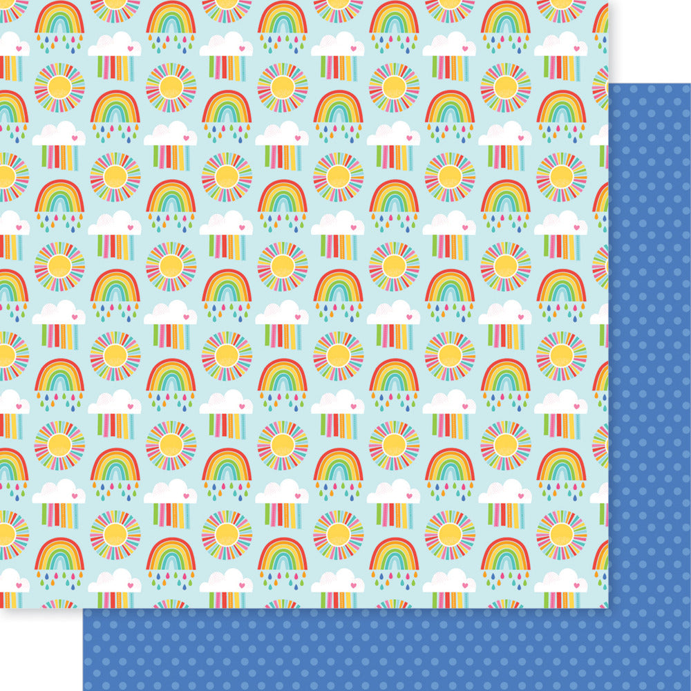 Bella Blvd, 12X12 Patterned Paper, Walking on Sunshine - Sprinkle of Sunshine