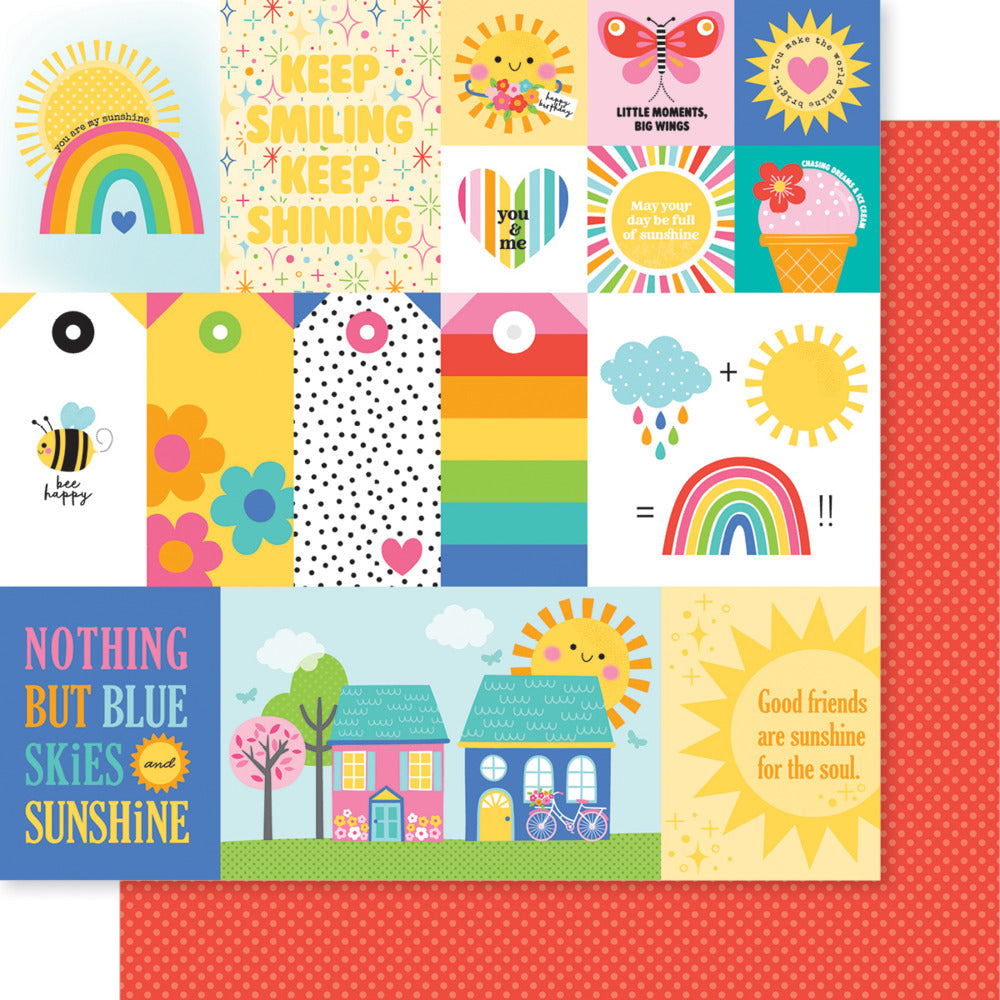 Bella Blvd, 12X12 Patterned Paper, Walking on Sunshine - Daily Details