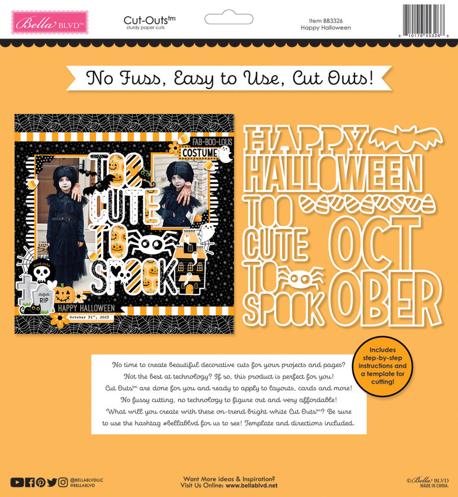 Bella Blvd., Cut-Outs, Happy Halloween Pre-order