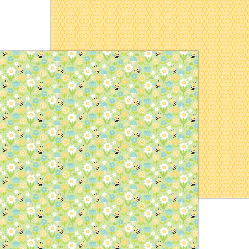 Doodlebug, Bee Happy, 12x12 Paper Bee Happy