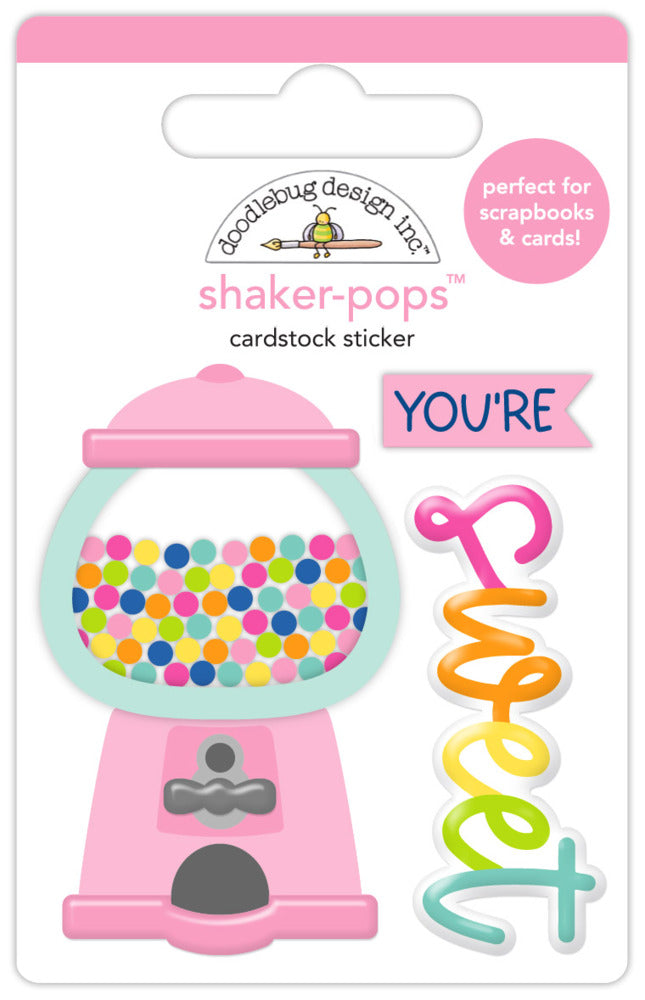 Doodlebug, Shaker-pops Cardstock Sticker, You're Sweet Pre-order