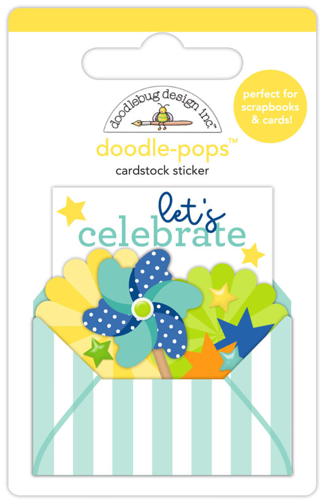 Doodlebug, Doodle-pops Cardstock Sticker, Let's Celebrate Pre-order