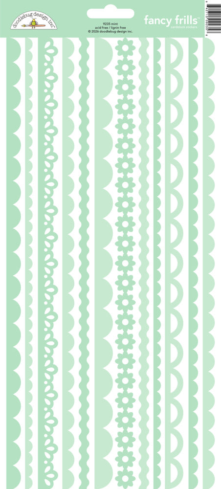 Doodlebug, Fancy Frills Stickers, Mint Pre-order