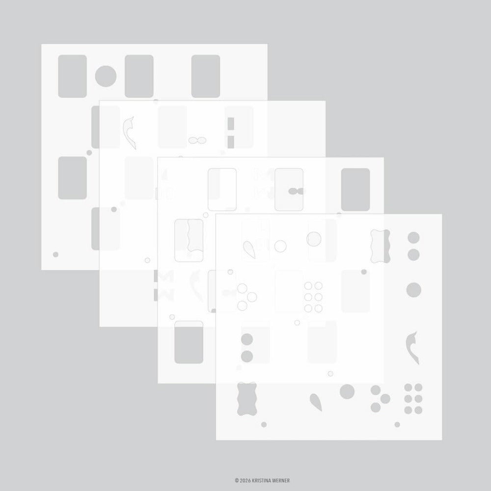 Concord & 9th, Stencil Pack, Easy Repeat Tiles (4pc) Pre-order