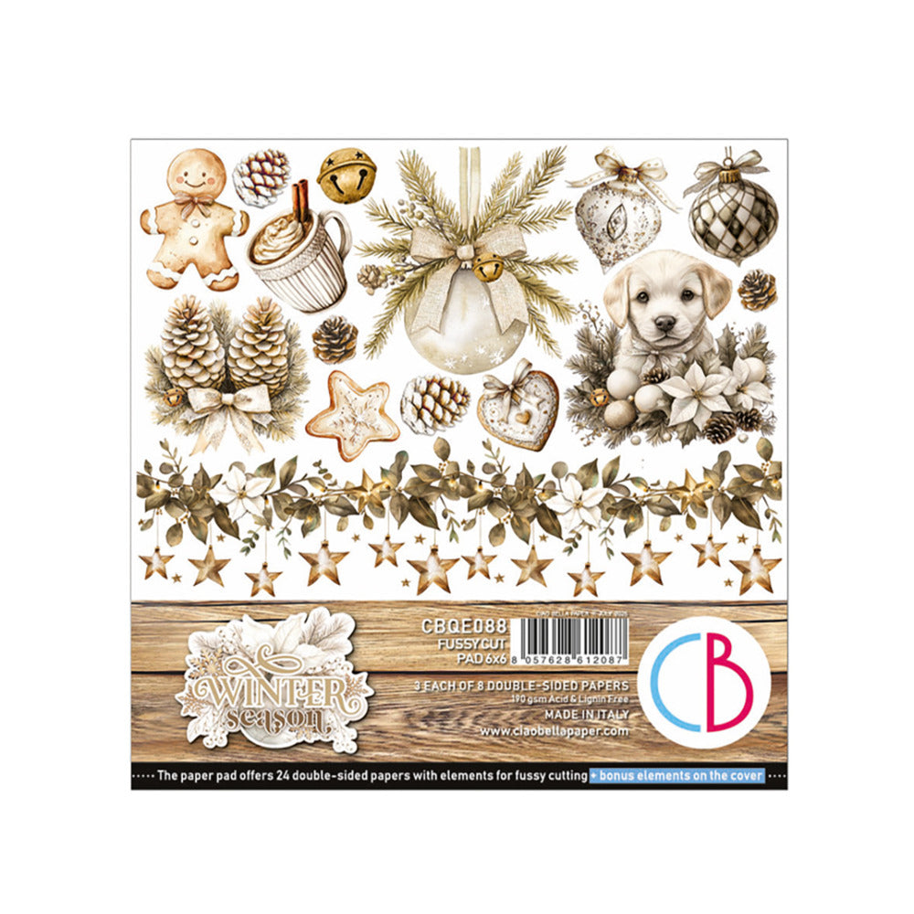 Ciao Bella, 6x6 Winter Season, Fussy Cutting Pad