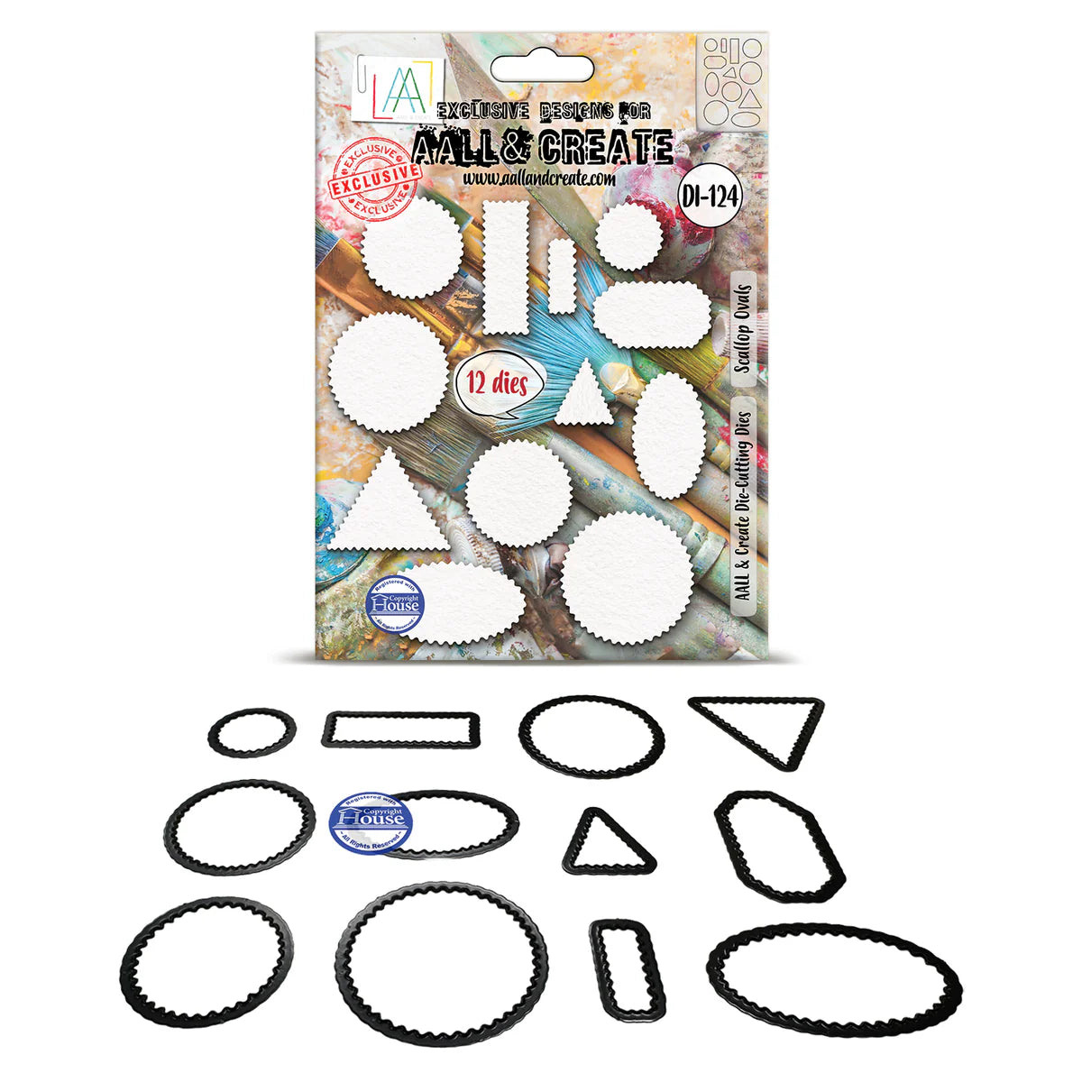 AALL And Create, Scallop Ovals Die Cut Set
