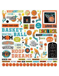 Photoplay Paper, MVP Boy Basketball Sticker sheet