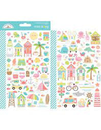 Doodlebug, Seaside Summer, Mini Icons Stickers