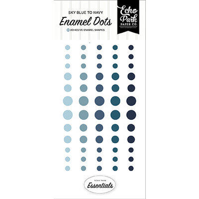 Echo Park, Enamel Dots, Sky Blue to Navy