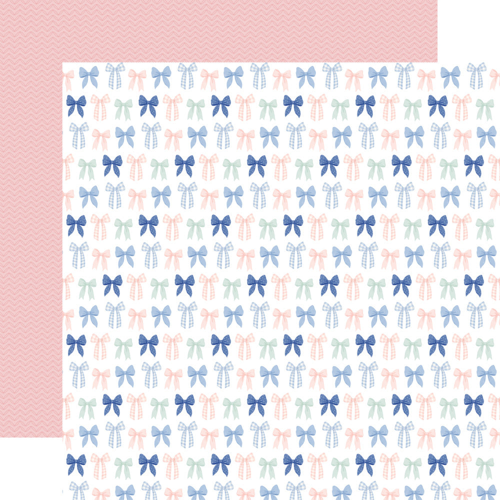 Echo Park, Carta Bella, 12X12 Patterned Paper, Flower Shoppe - Perfect Day Bows