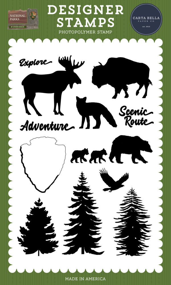 Carta Bella, Clear Stamp, National Parks - Forest Finds