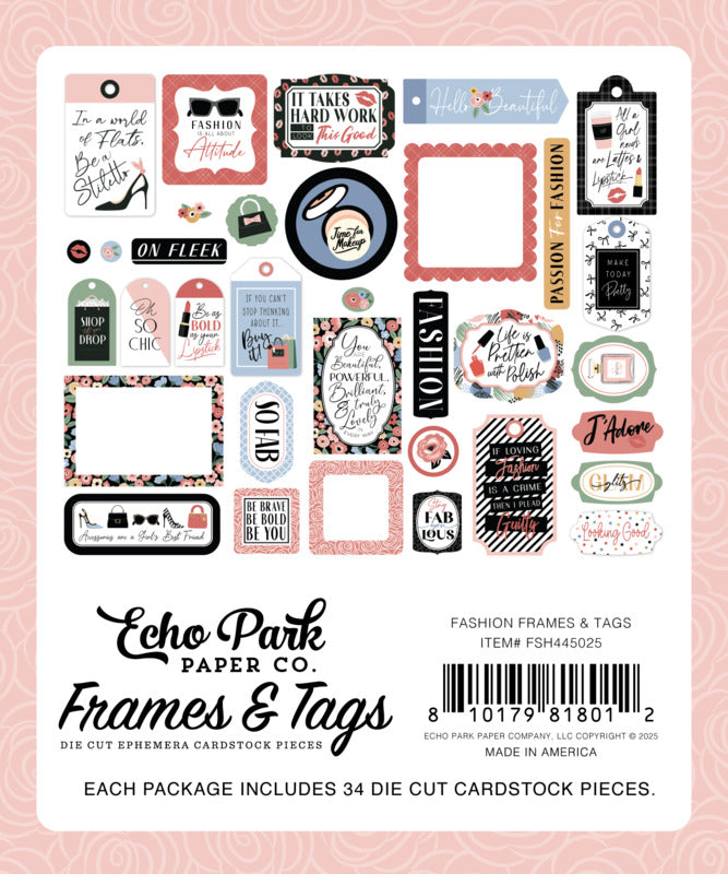 Echo Park, Fashion, Frames & Tags