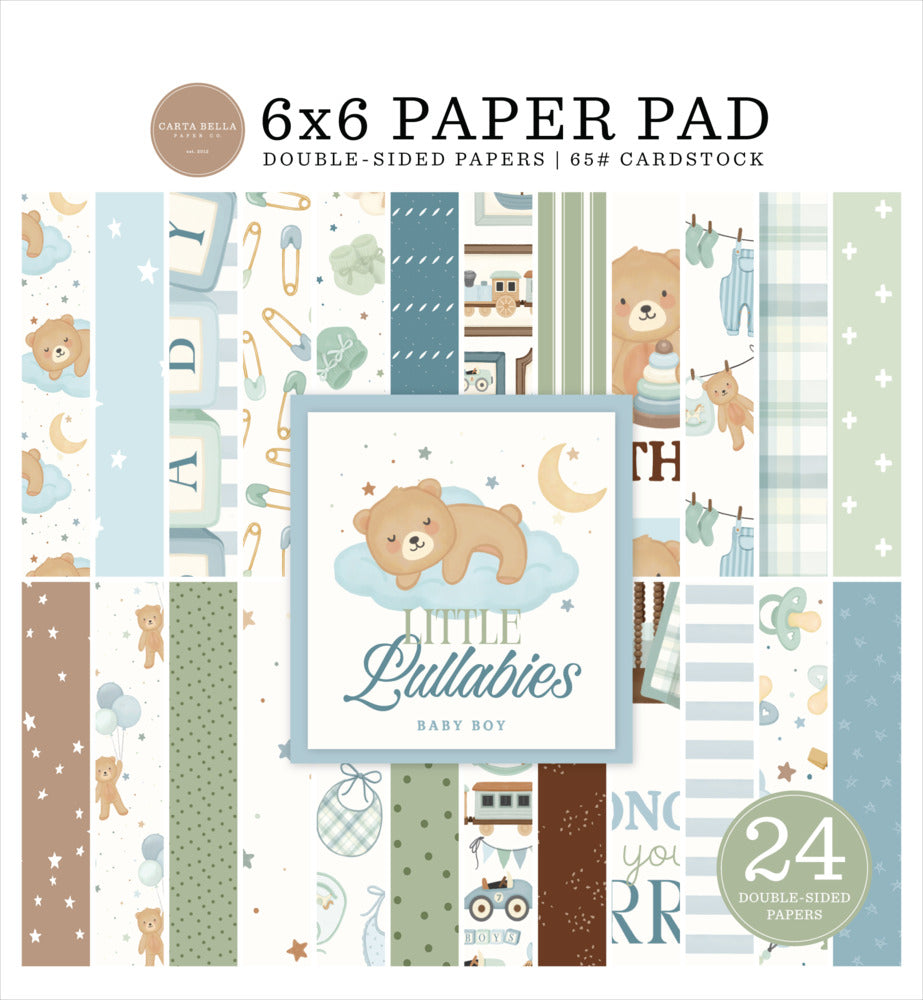 Echo Park, 6x6 Paper Pad, Little Lullabies Baby Boy