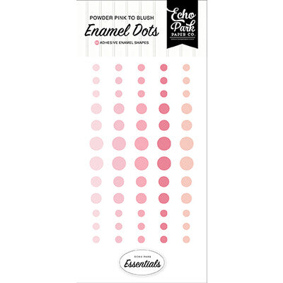 Echo Park, Enamel Dots, Powder Pink to Blush
