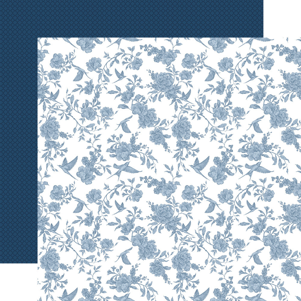 Echo Park, 12X12 Patterned Paper, Save the Date - Wedding Day Flowers