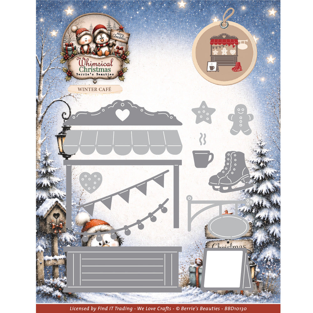 Find it, Berries Beauties Die, Whimsical Christmas - Winter Cafe Pre-order