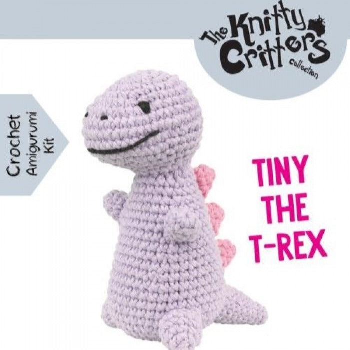 Find It, Pouch Pals Amigurumi Crochet Kit, Tiny the T-Rex Pre-order