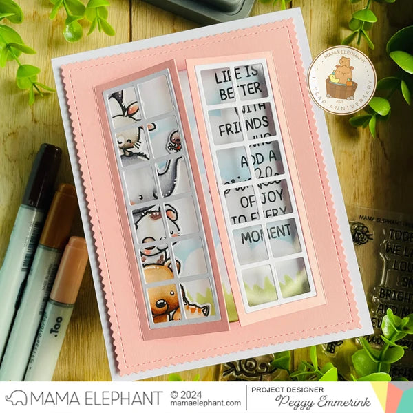 Mama Elephant, Portrait Open Sesame Die Cut