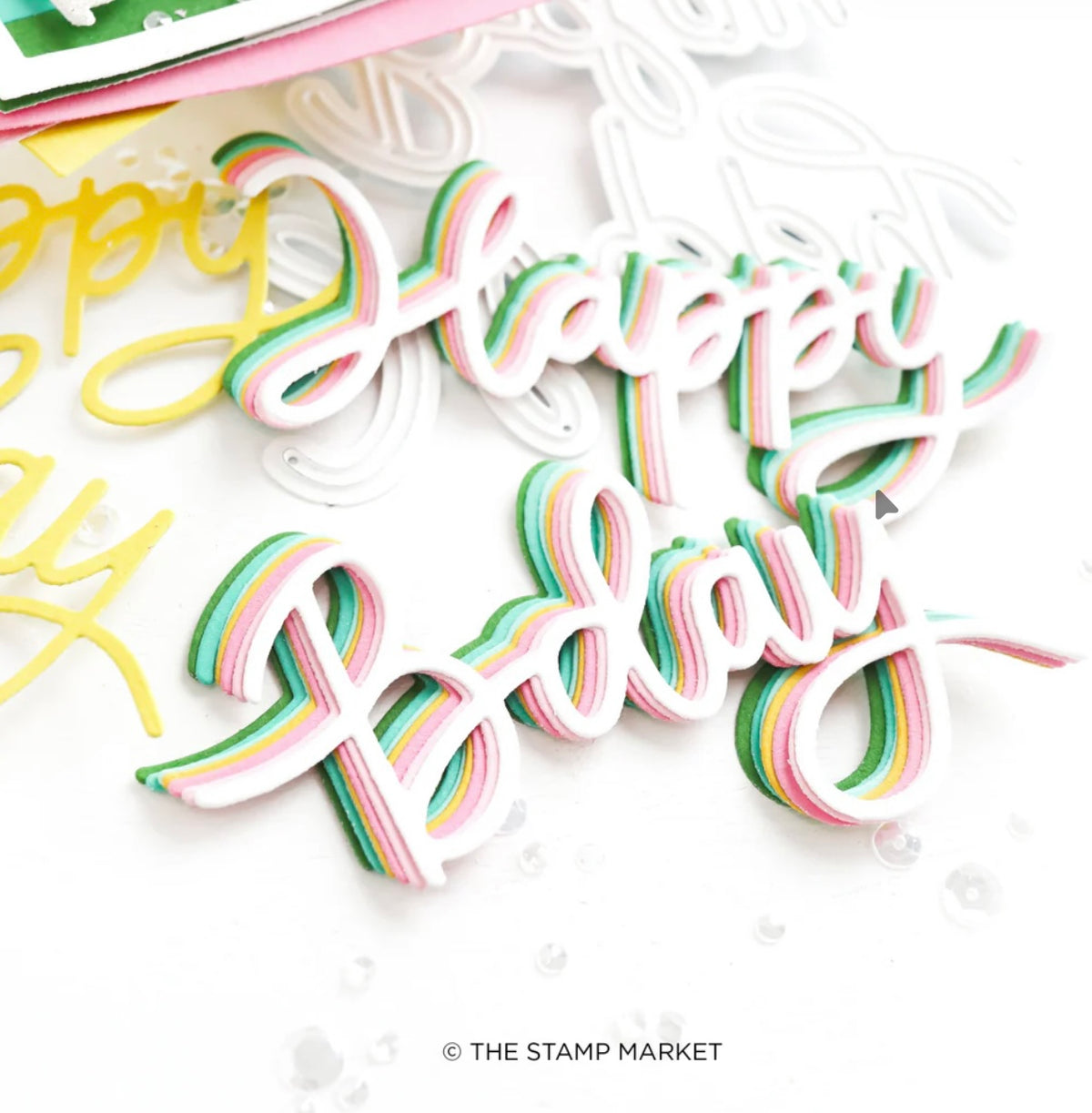The Stamp Market, A big Happy BDay Die cut