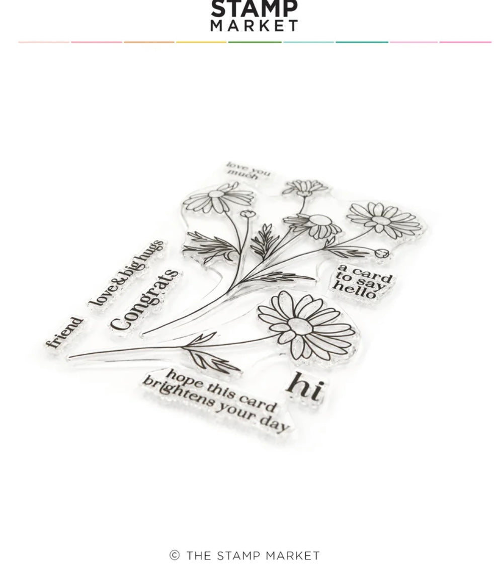 The Stamp Market, Daisy Delights Stamp & Die cut Set