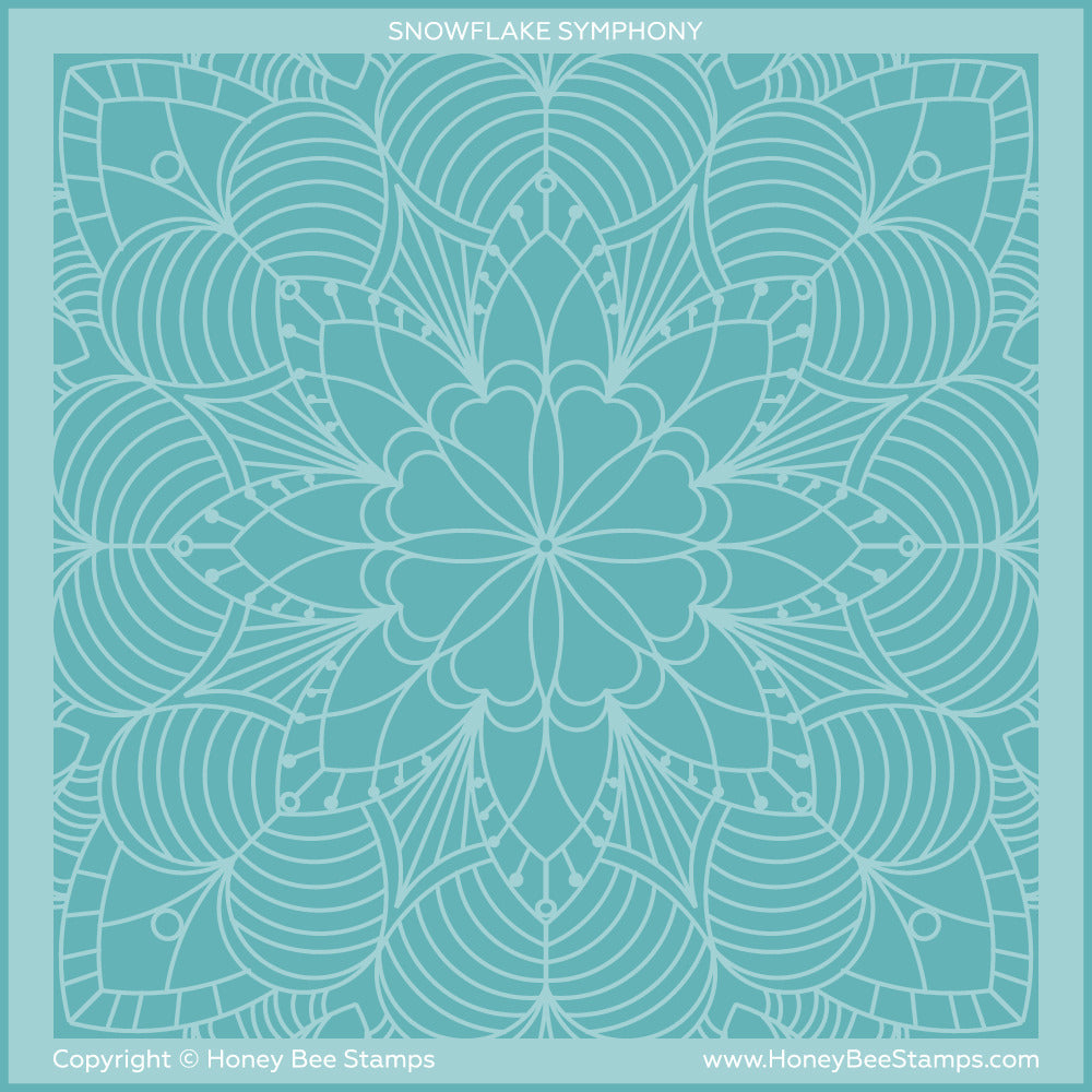 Honey Bee, Background Stencil, Snowflake Symphony Pre-order