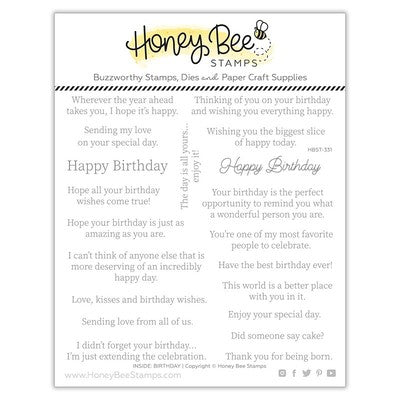 Honey Bee Inside: Birthday Sentiments