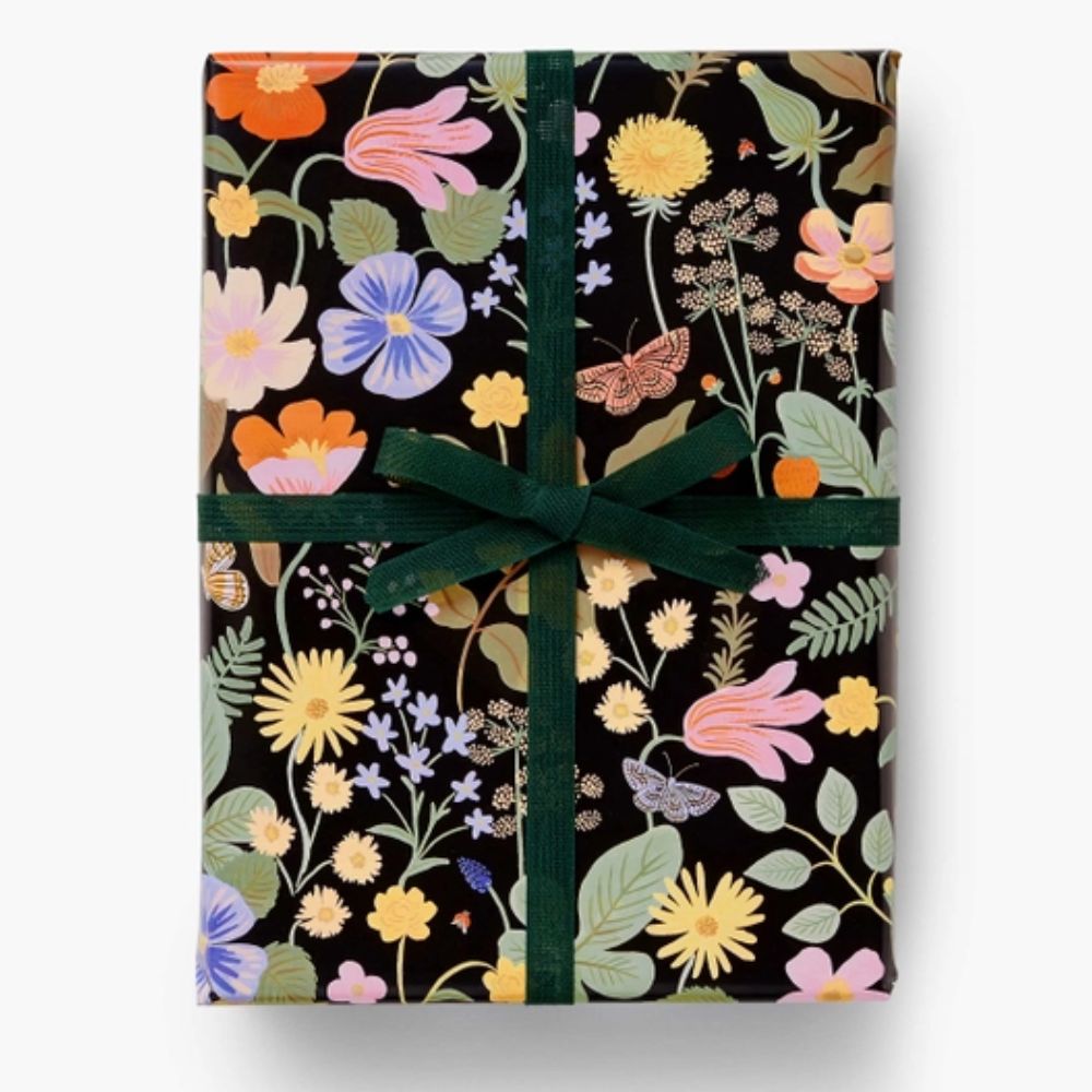 Riffle Paper Co., Wrapping Paper, Midnight Garden