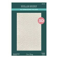 Spellbinders 3D Embossing Folder; Peacock Motif