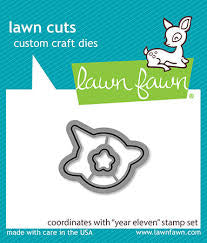 Lawn Fawn, Year Eleven Stamp + Die SET