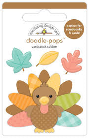 Doodlebug, Farmhouse; Turkey sticker