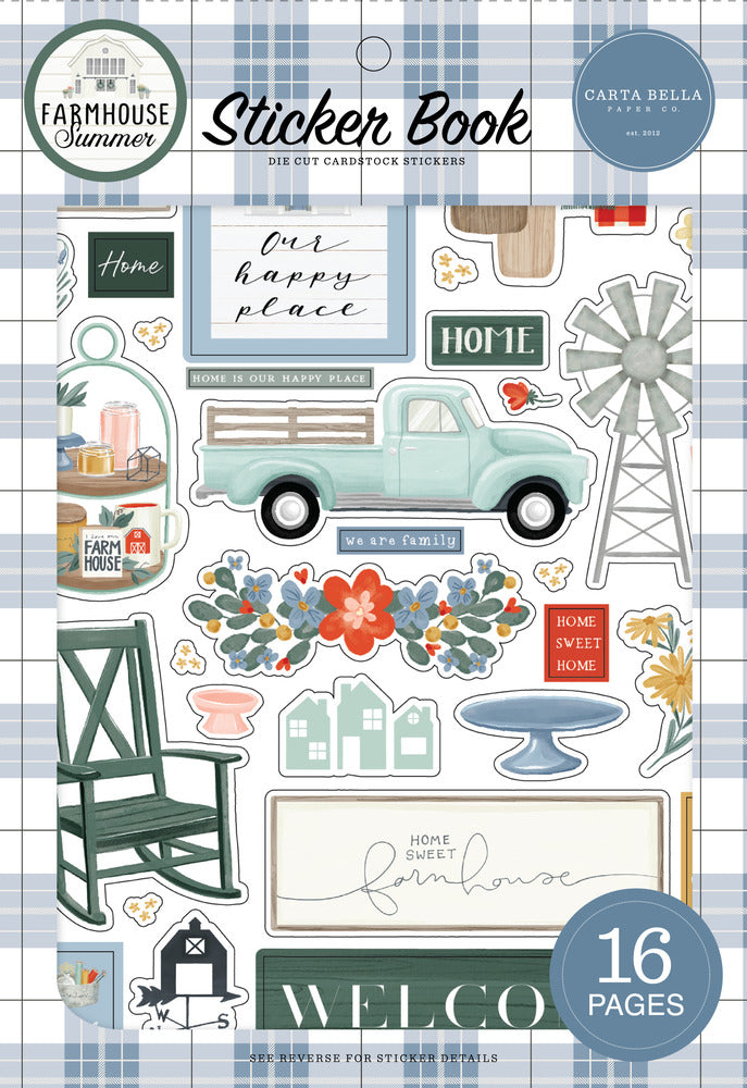 Echo Park, Farmhouse Summer, Sticker Book