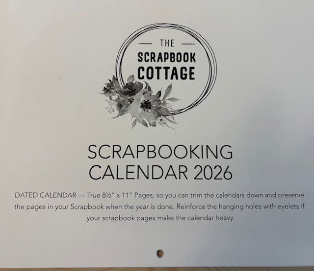 TSC, 8.5x11 Dated Calendar for 2026