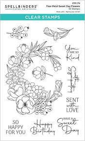Spellbinders, Four Petal Sweet Day Flowers