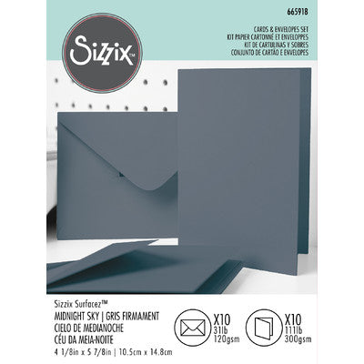 Sizzix, Cards & Envelopes Set-Midnight Sky Set of 10