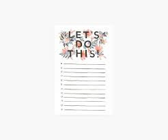 Rifle Paper Co. Notepad-Let’s Do This!