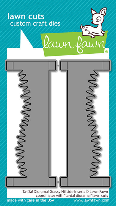 Lawn Fawn, Ta-Da! Diorama Grassy Hillside Add on Die cut