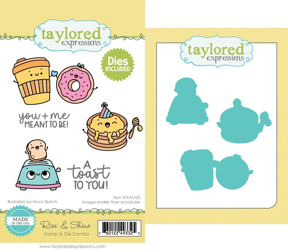 Taylored Expressions, Stamp & Die Set, Rise & Shine