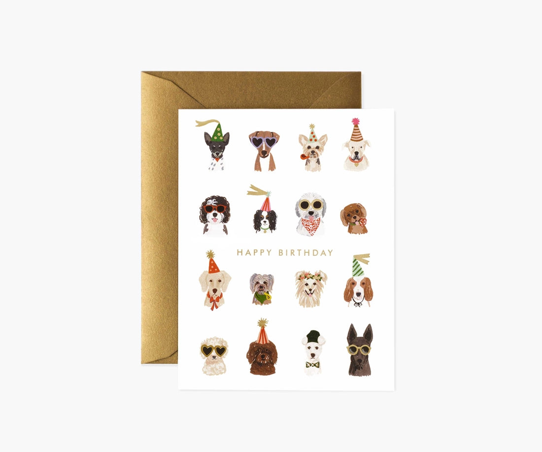 Rifle Paper Co. Blank Cards & Matching Envelope Dogs