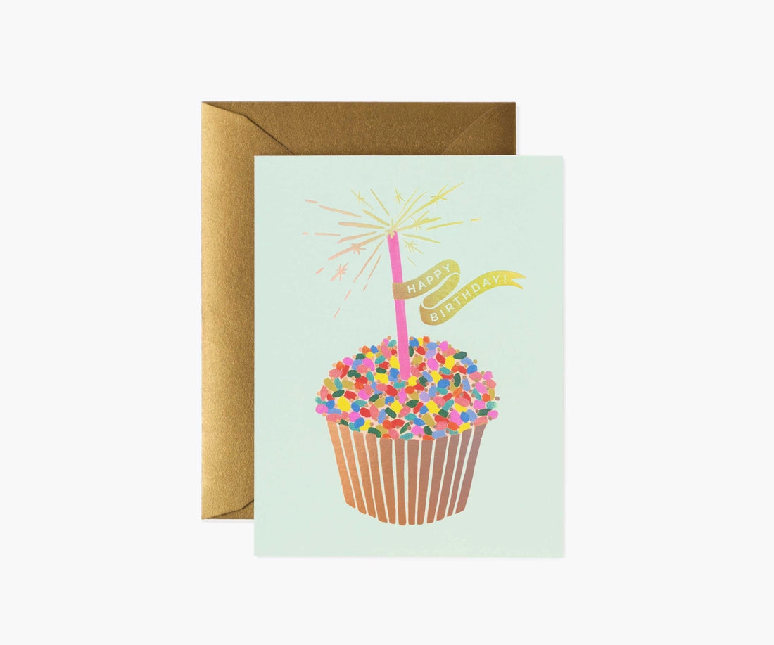 Rifle Paper Co. Blank Cards & Matching Envelope Happy Birthday