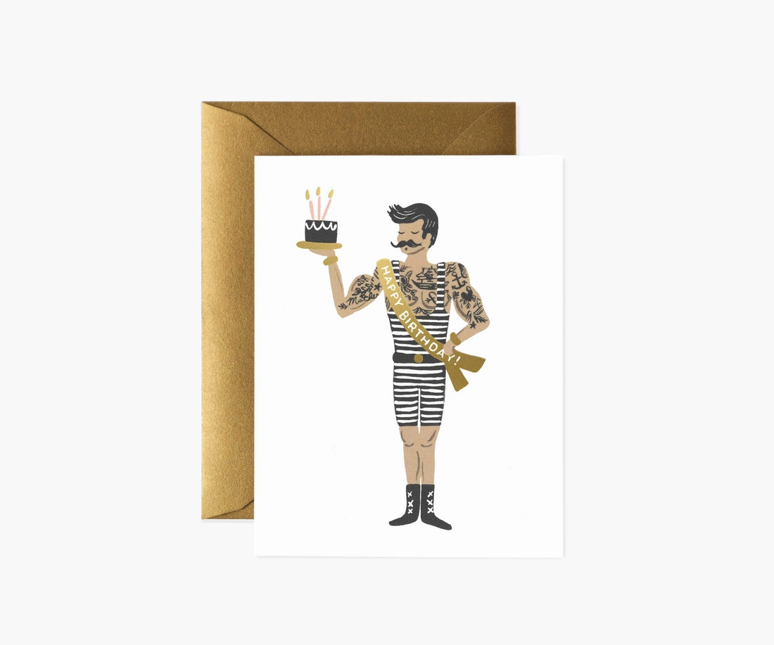 Rifle Paper Co. Blank Cards & Matching Envelope-Happy Birthday