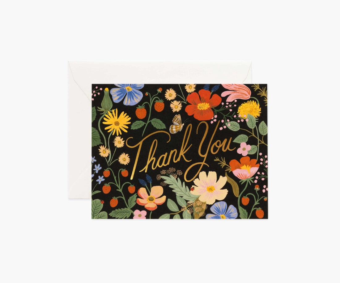 Rifle Paper Co. Blank Cards & Matching Envelope Thank you