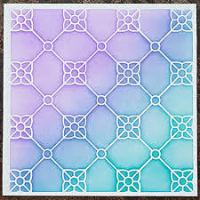 Rabbit Hole, Stencil, Floral Grid